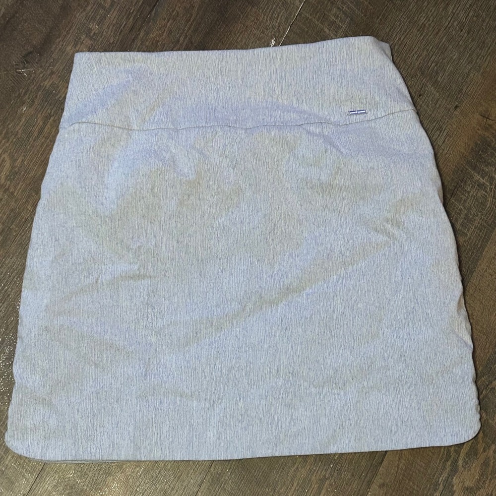 SC & Co Athletic Skort Light Blue Heathered Tummy Control Stretch Pockets Medium - Picture 3 of 7